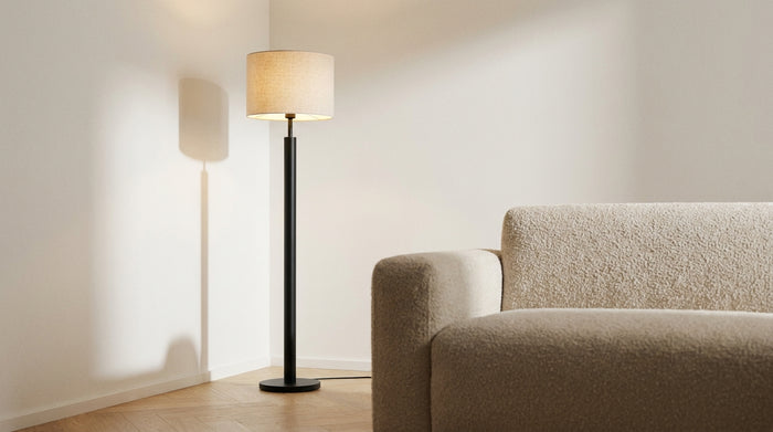 Colonne pour poser une lampe de salon : hauteur et stabilité