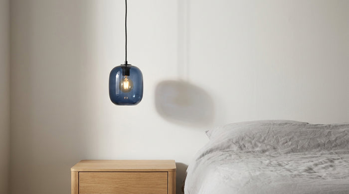 Suspension bleue chambre : la bonne teinte, la bonne hauteur