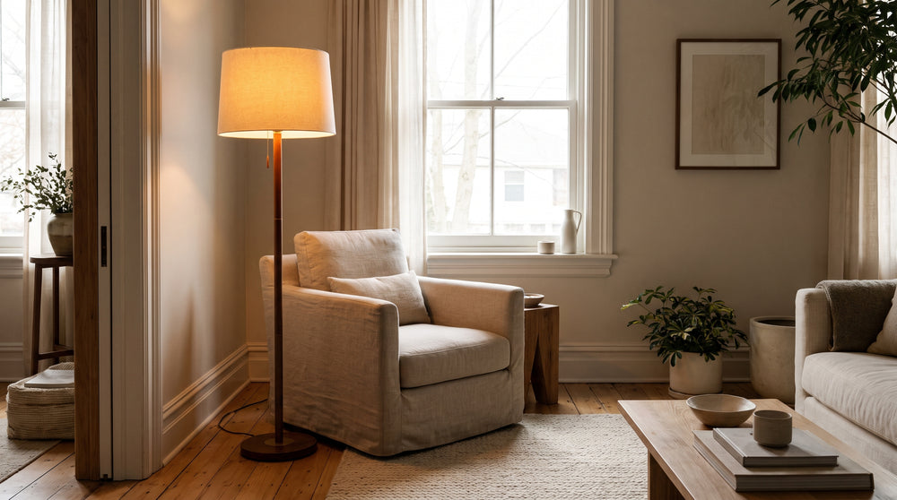 Lampadaire cylindrique