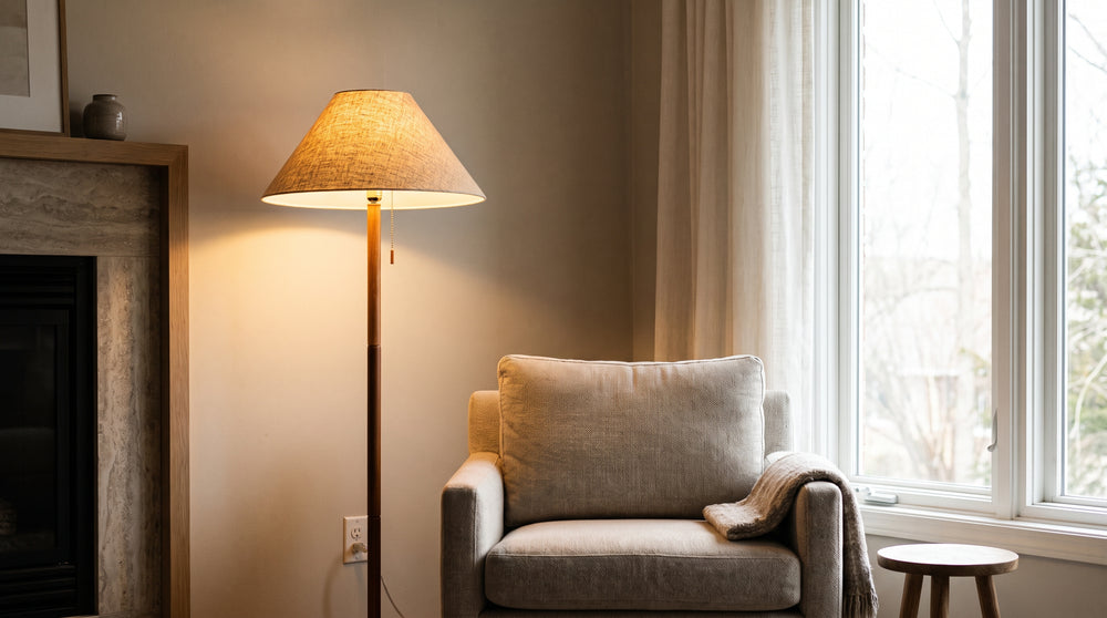 Lampadaire nacre