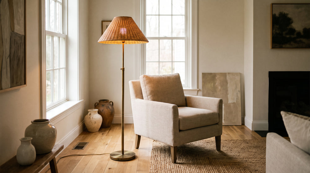 Lampadaire noyer