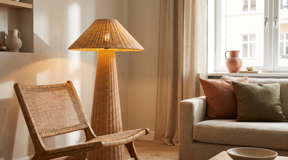 Lampadaire paille