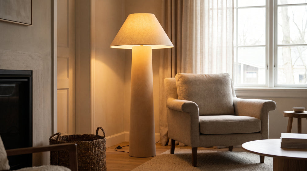 Lampadaire terracotta