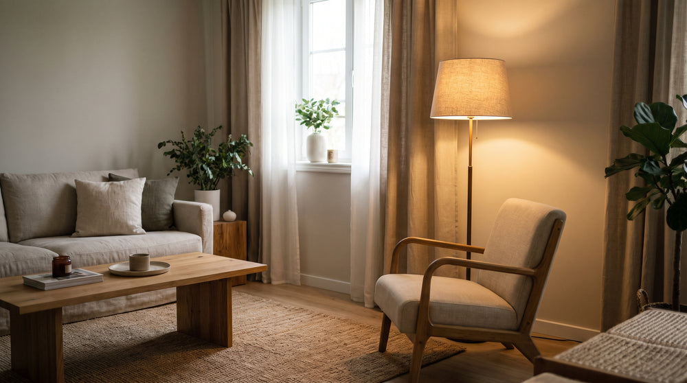 Lampadaire tissu
