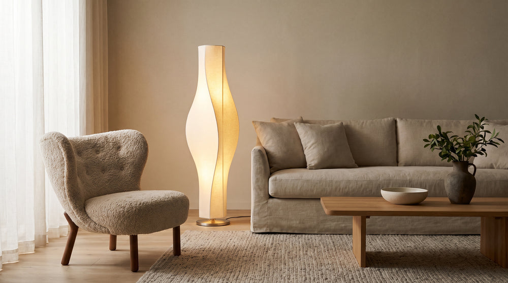 Lampadaires coloris jaune design