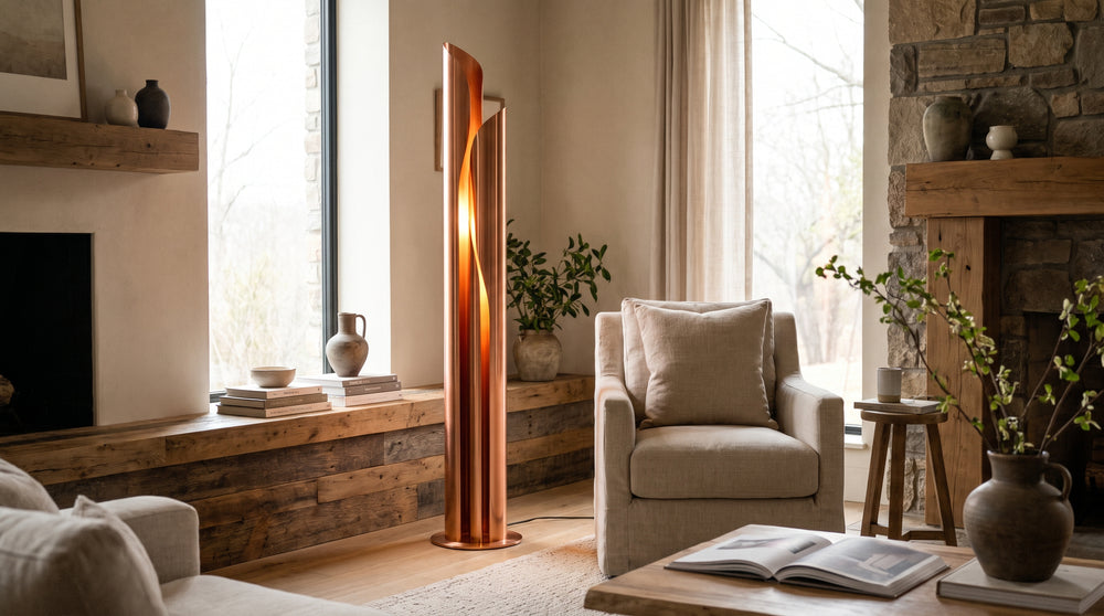 Lampadaires en cuivre