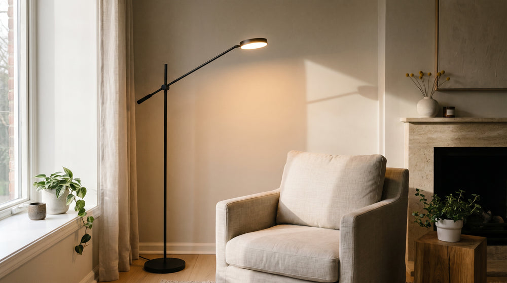 Lampadaires LED coloris noir