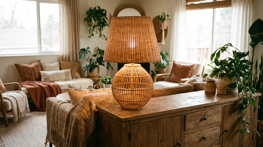 Lampes à poser bohème pour salon