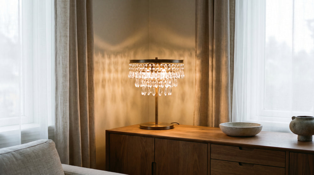 Lampes à poser en cristal