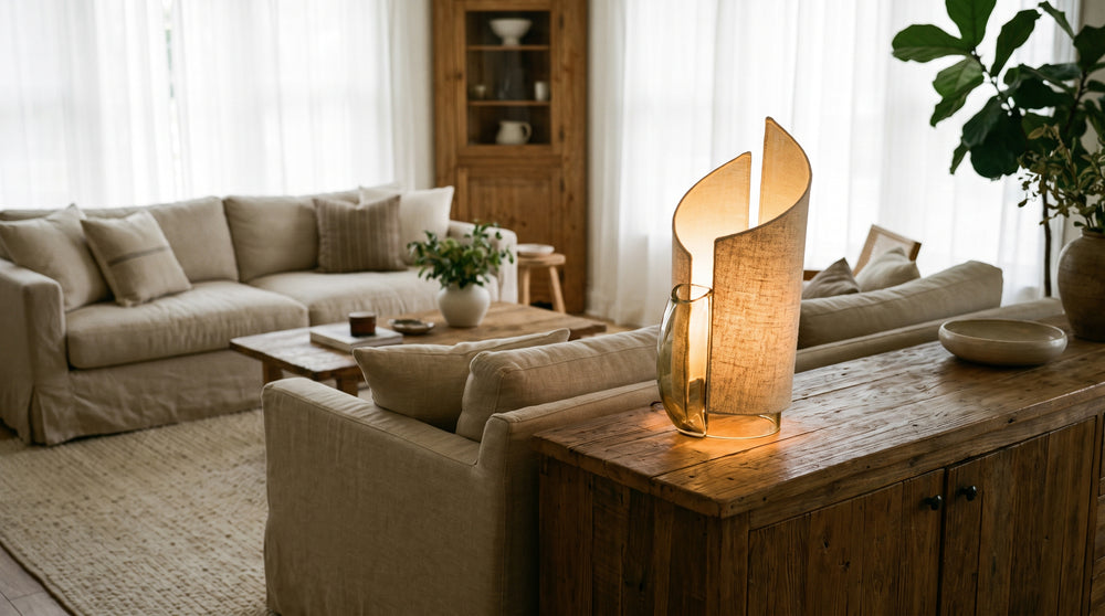 Lampes à poser en résine