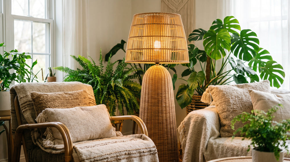 Lampes à poser sur pied bohème