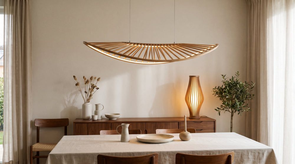 Luminaires LED en pierre