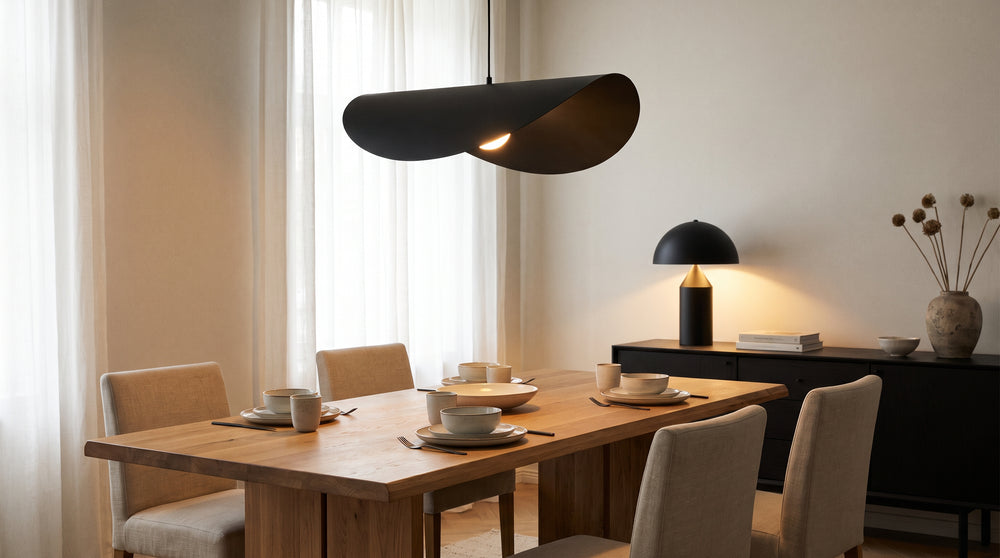 Luminaires suspendus coloris noir