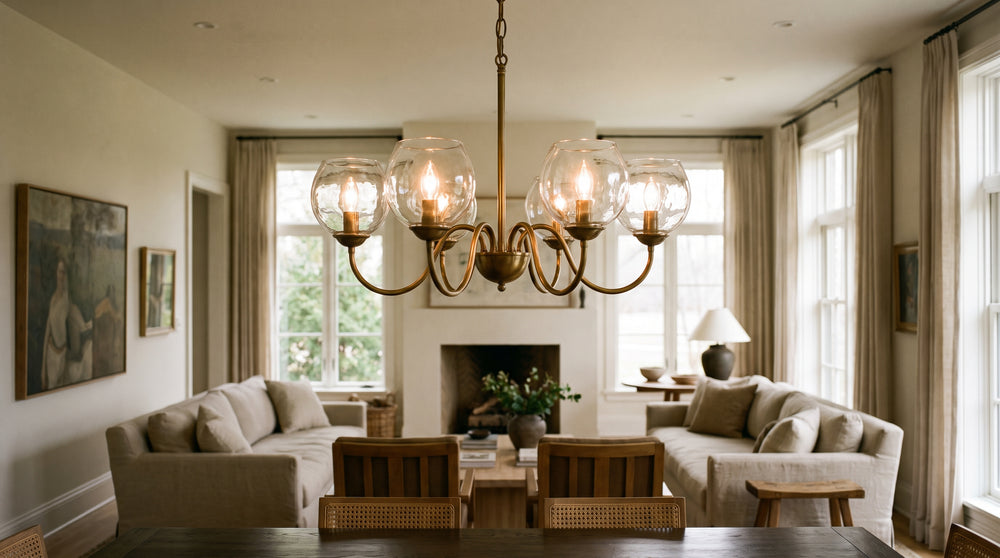Lustre pour plafond bas