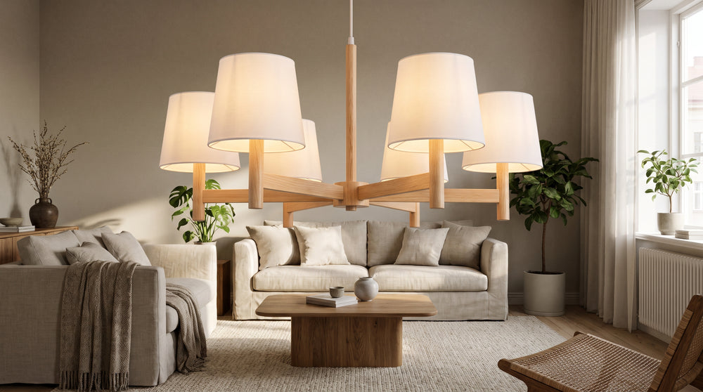 Lustres en bois scandinave