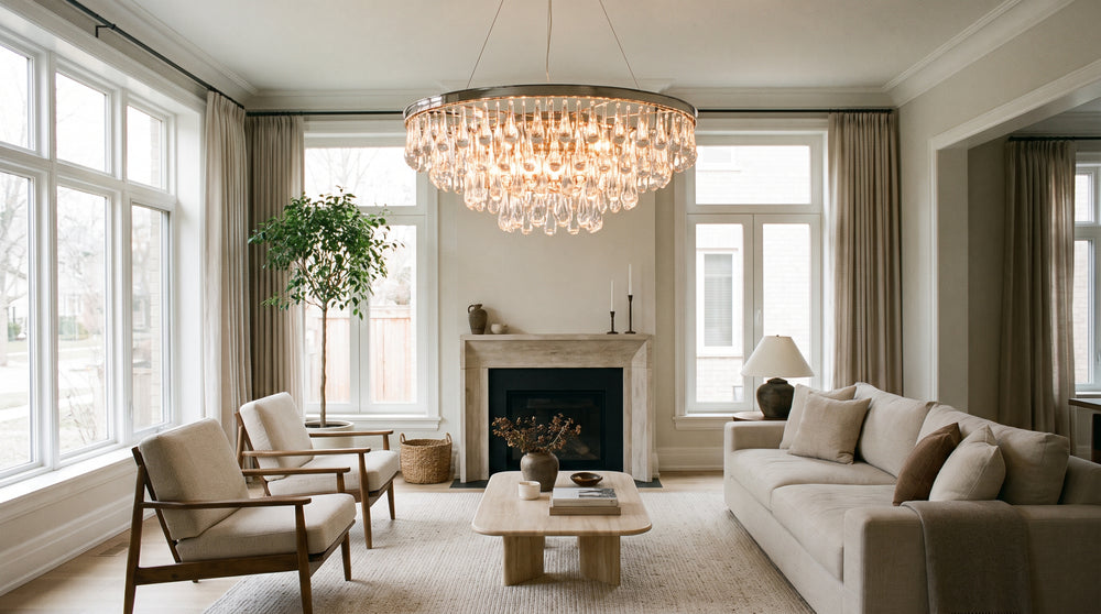 Plafonniers en cristal moderne