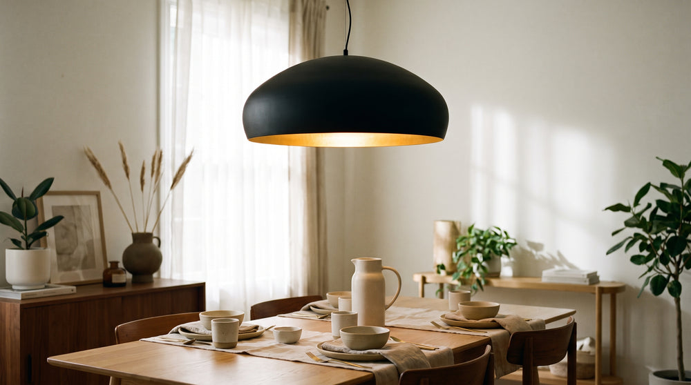 Suspensions coloris noir design