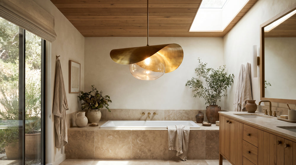 Suspensions design pour salle de bain