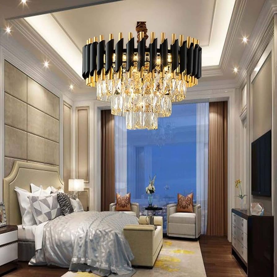 Lustre cristal étincelant de luxe | Designix