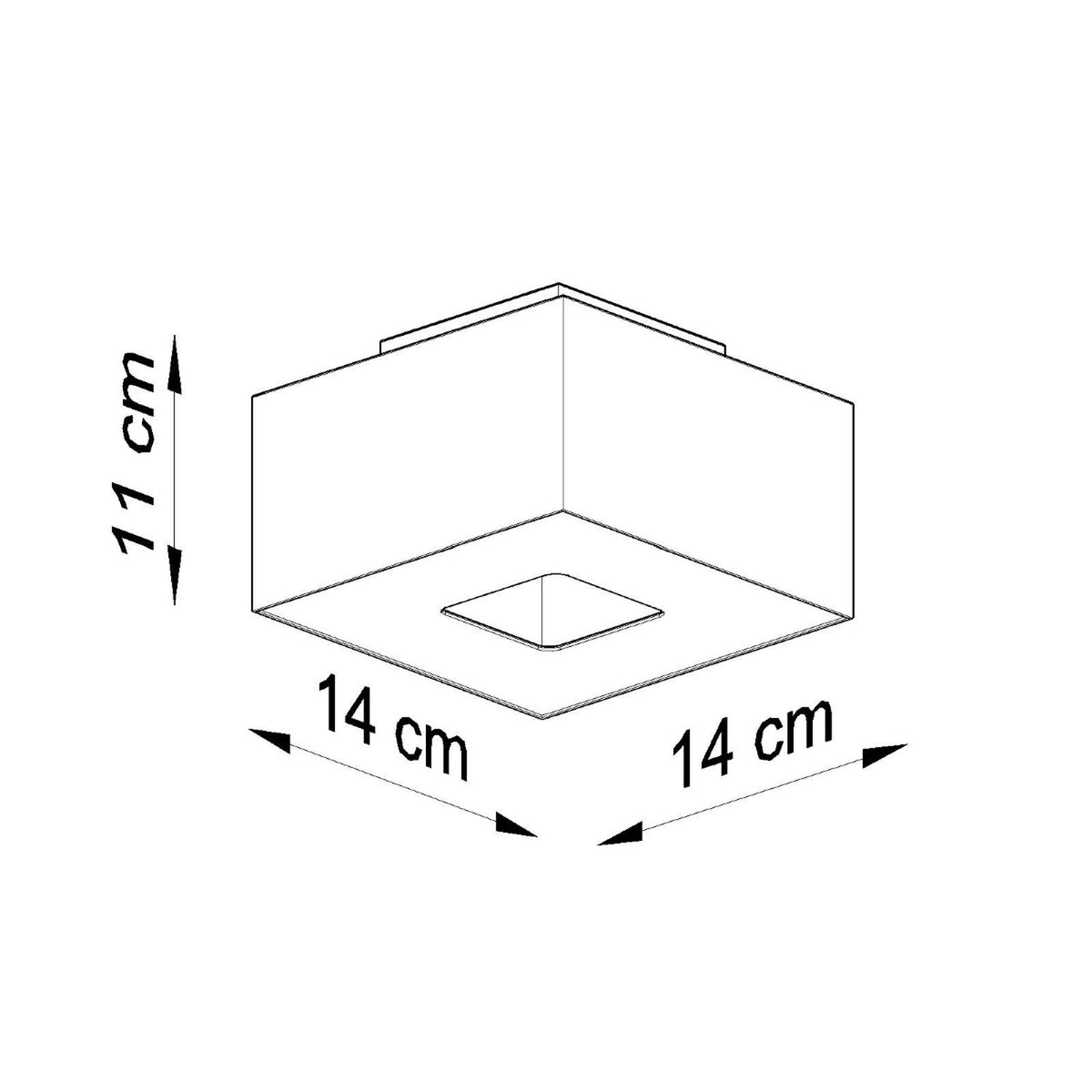 Plafonnier MONO 1 blanc
