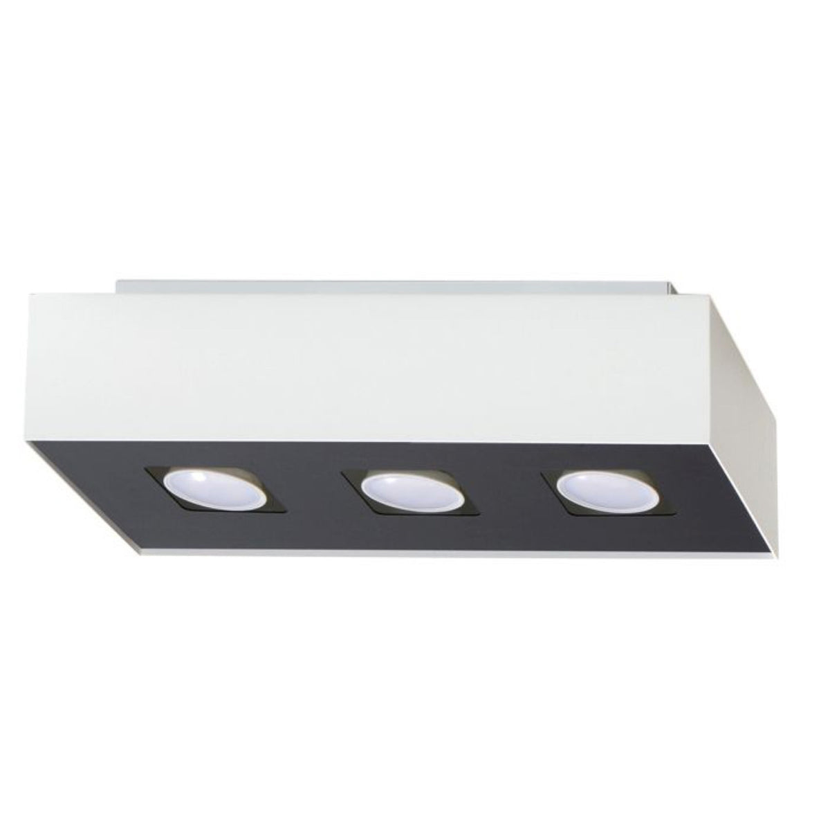 Plafonnier MONO 3 Blanc / noir