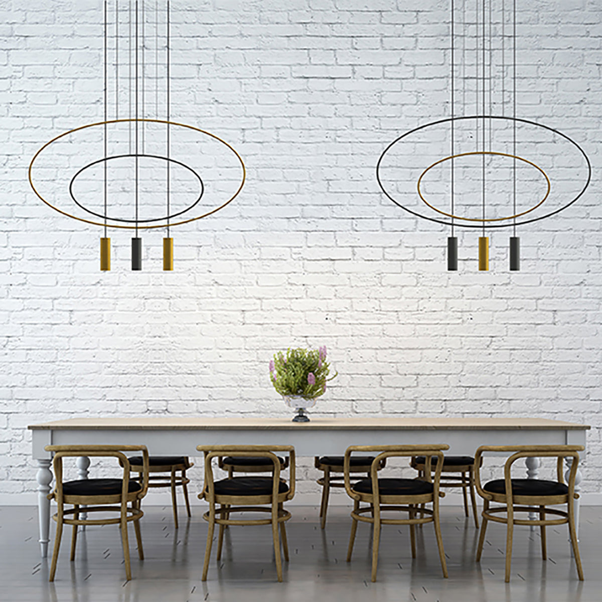 Lampe suspendue HOLAR 1 noir