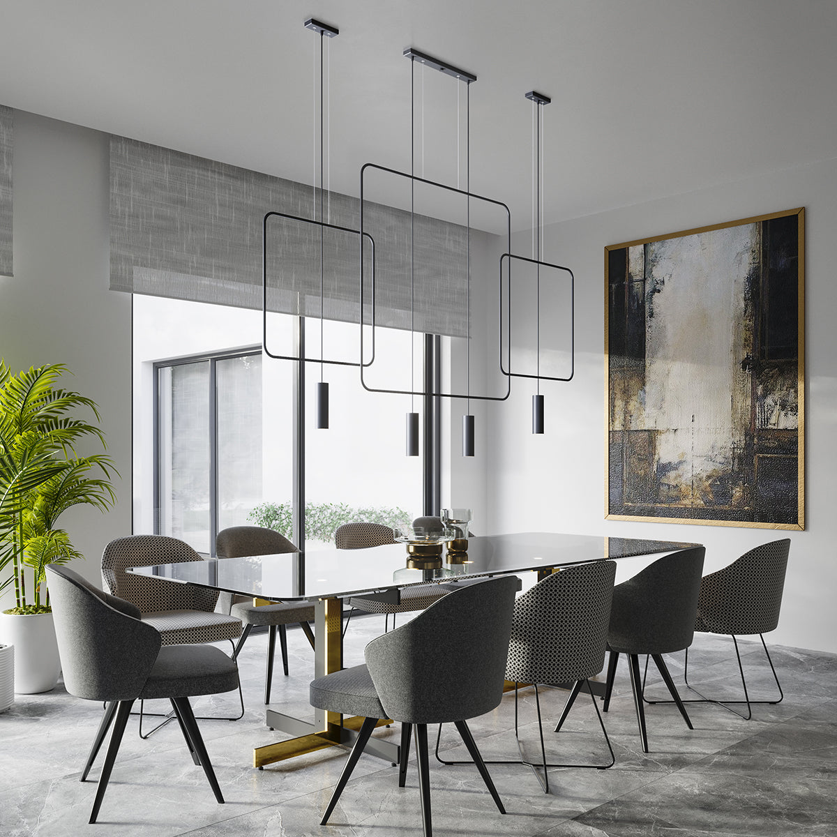 Lampe suspendue RANA 2 noir