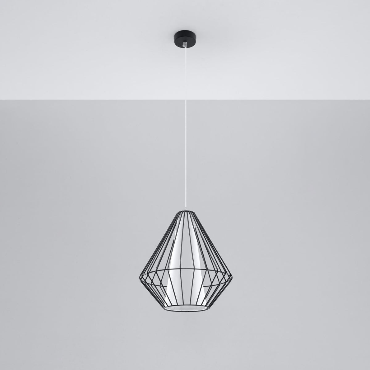 Lampe suspendue DEMI noir