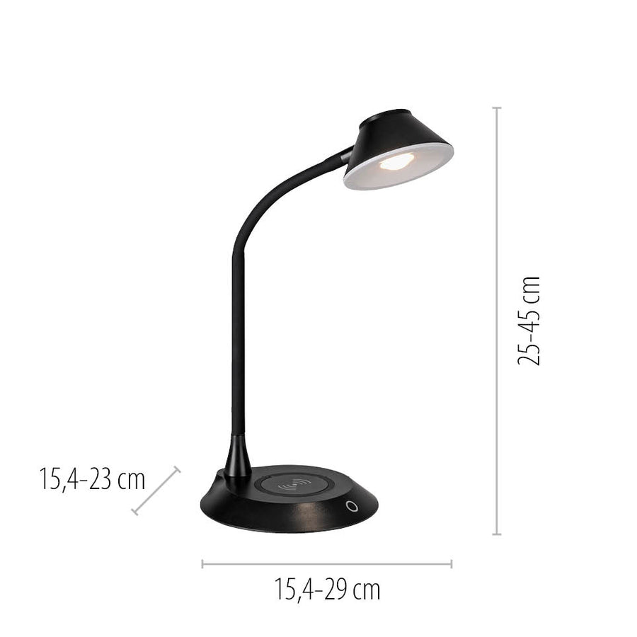 Lampe à poser Pucki noire