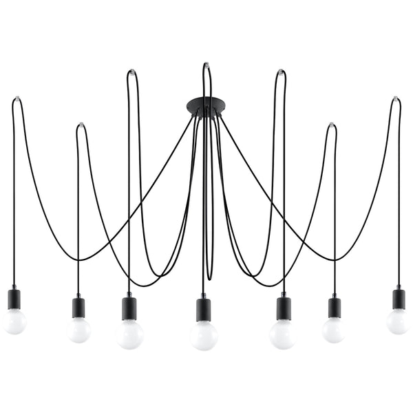 Lustre EDISON 7 noir
