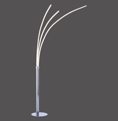 Lampadaire Maja chromé