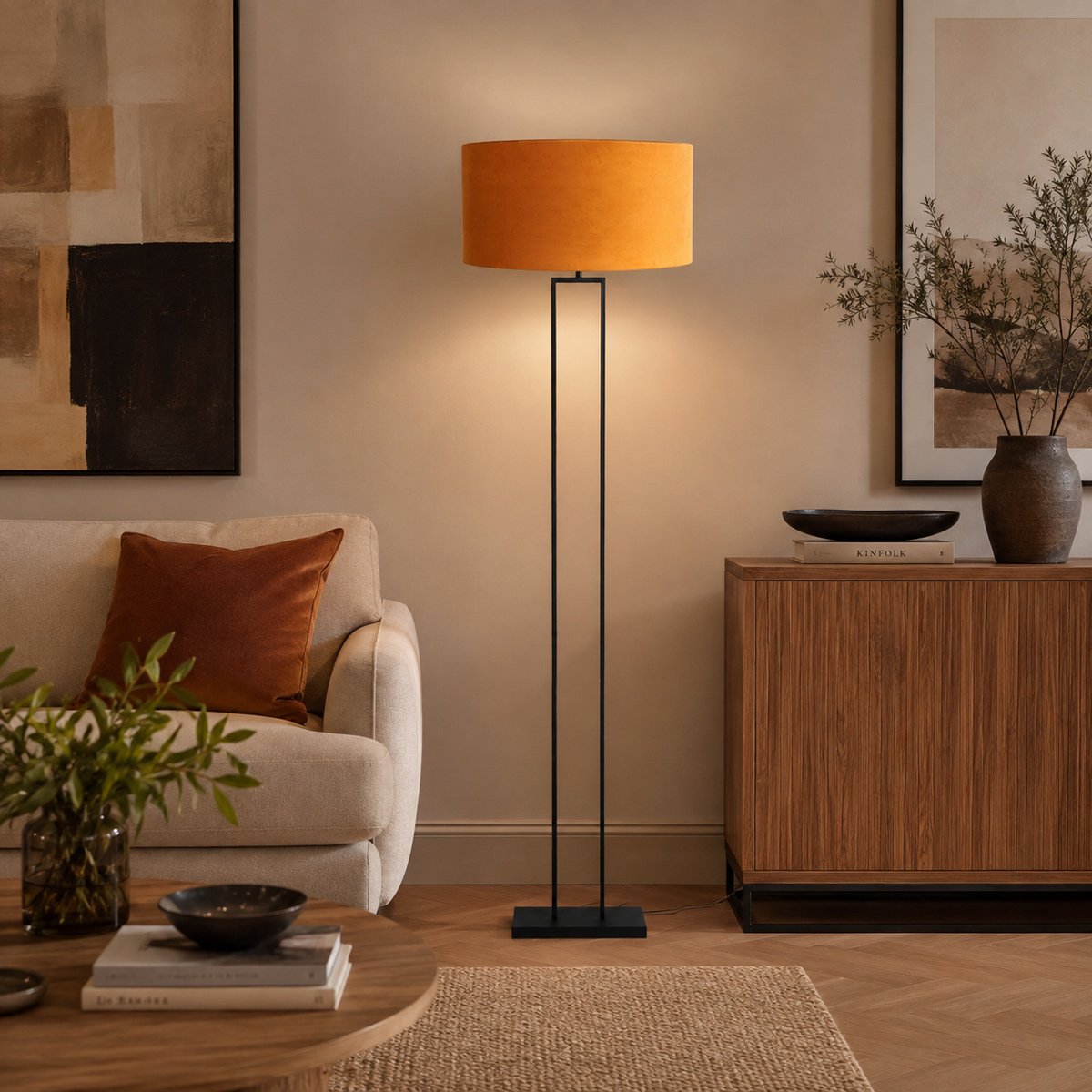 Lampadaire Stang noir