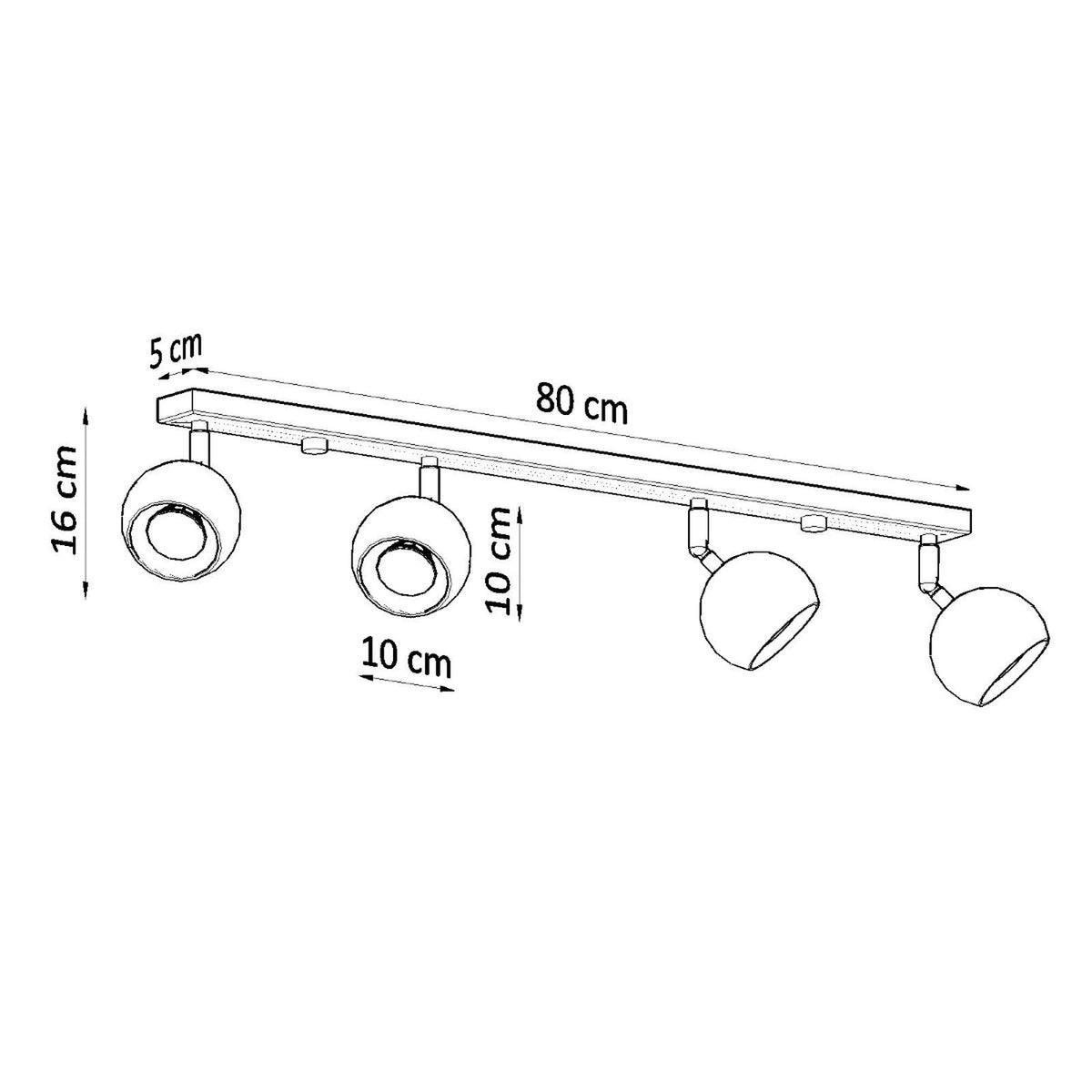 Plafonnier OCULARE 4L