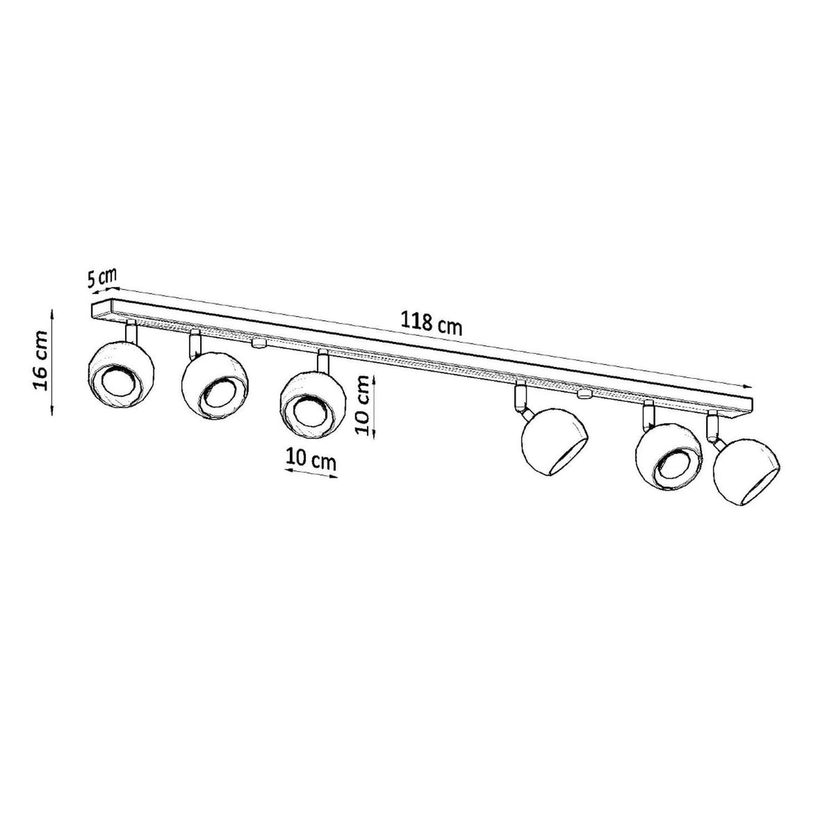 Plafonnier OCULARE 6L