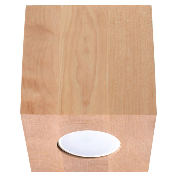 Plafonnier QUAD en bois naturel