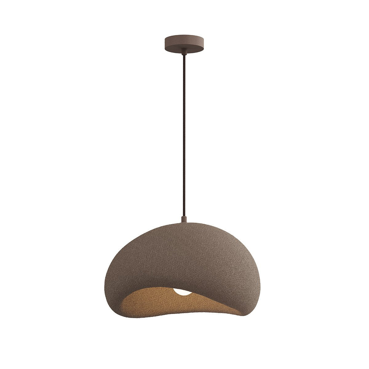 Suspension luminaire Wolck marron, 40 cm