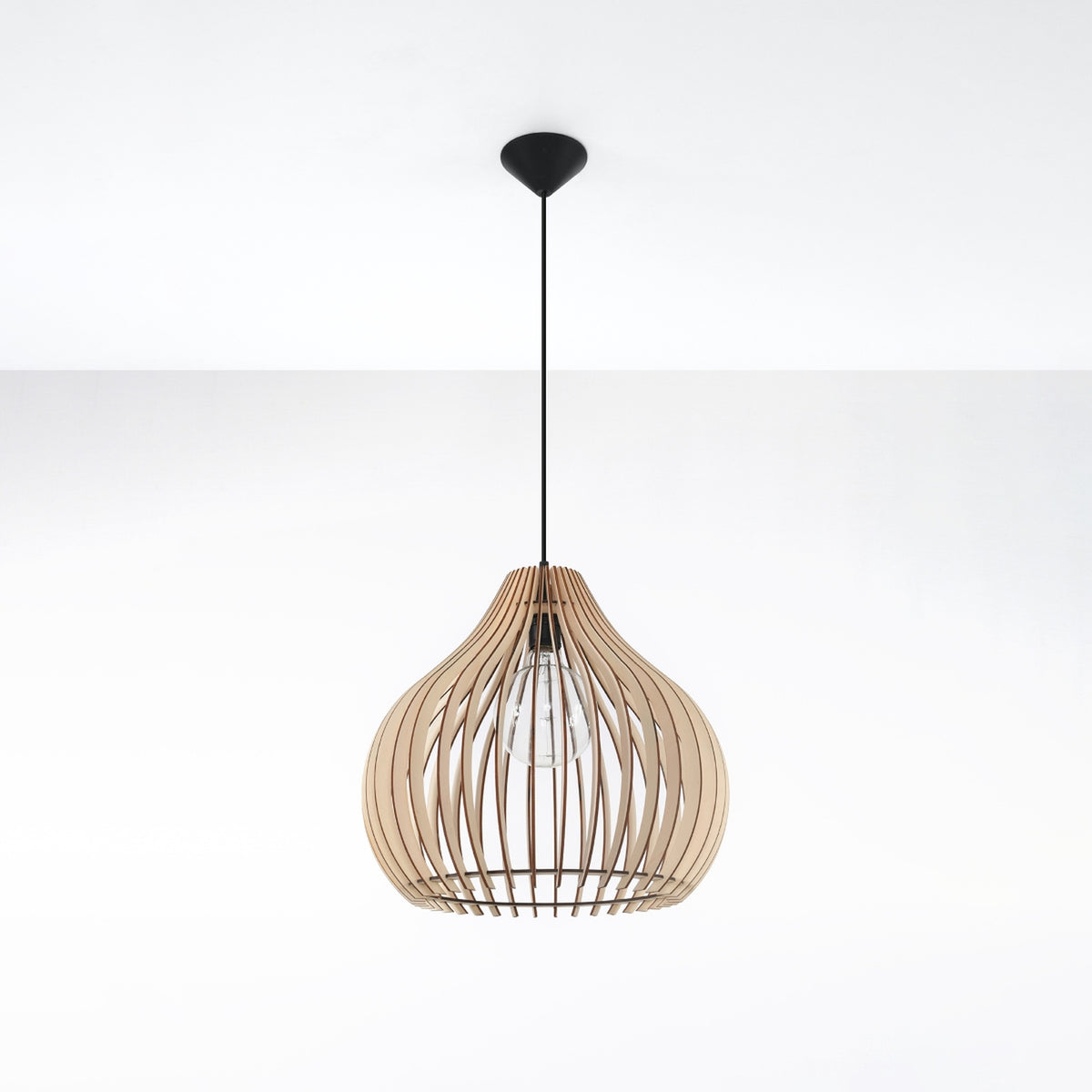 Lampe suspendue APRILLA bois
