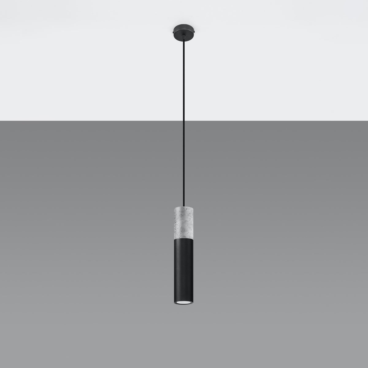 Lampe pendante BORGIO 1 noir
