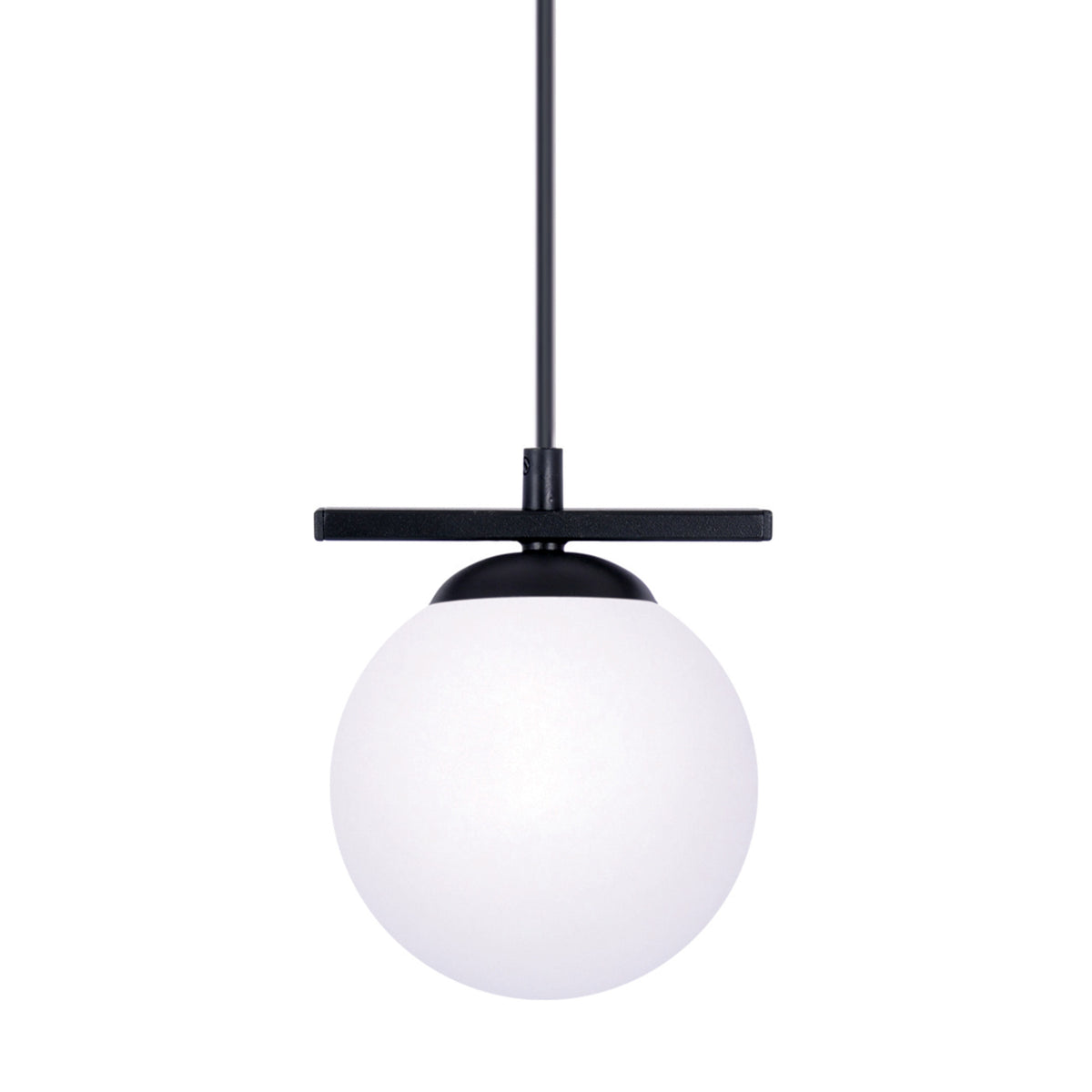 Suspension Globe noire, verre