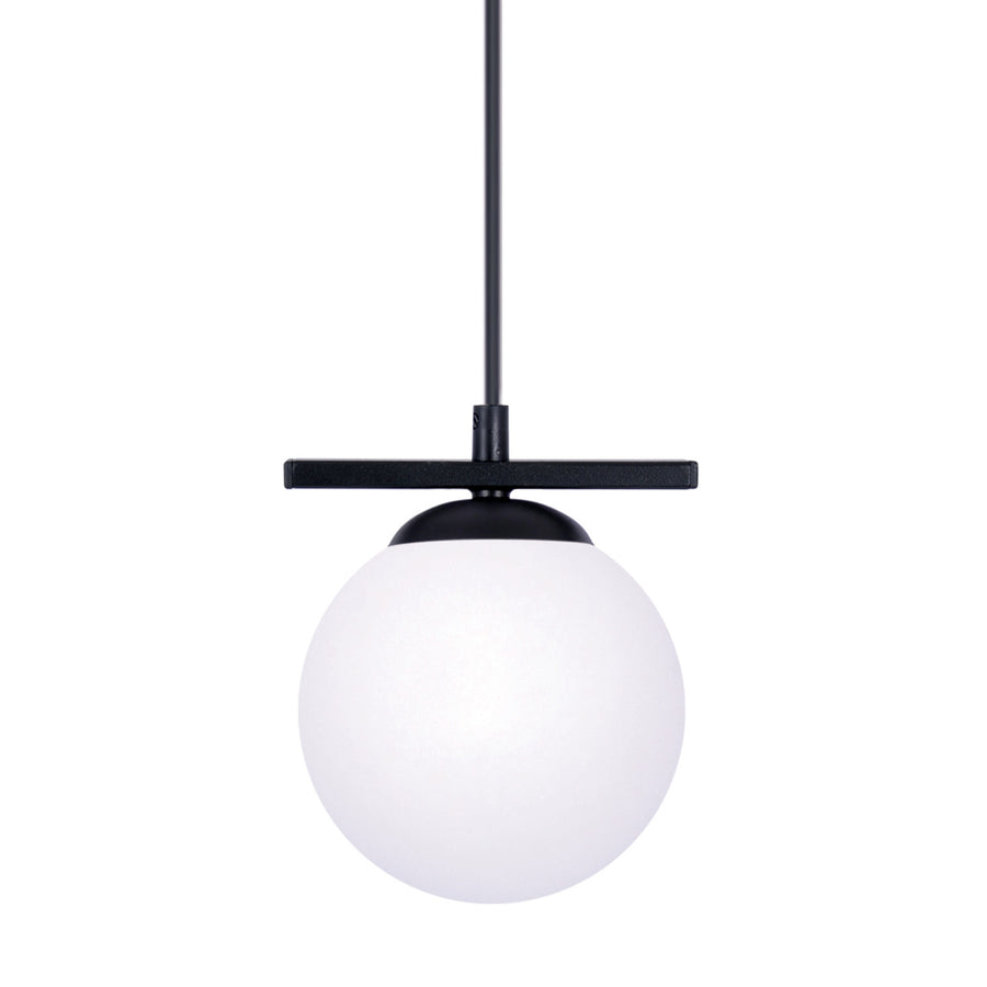 Suspension Globe noire, verre