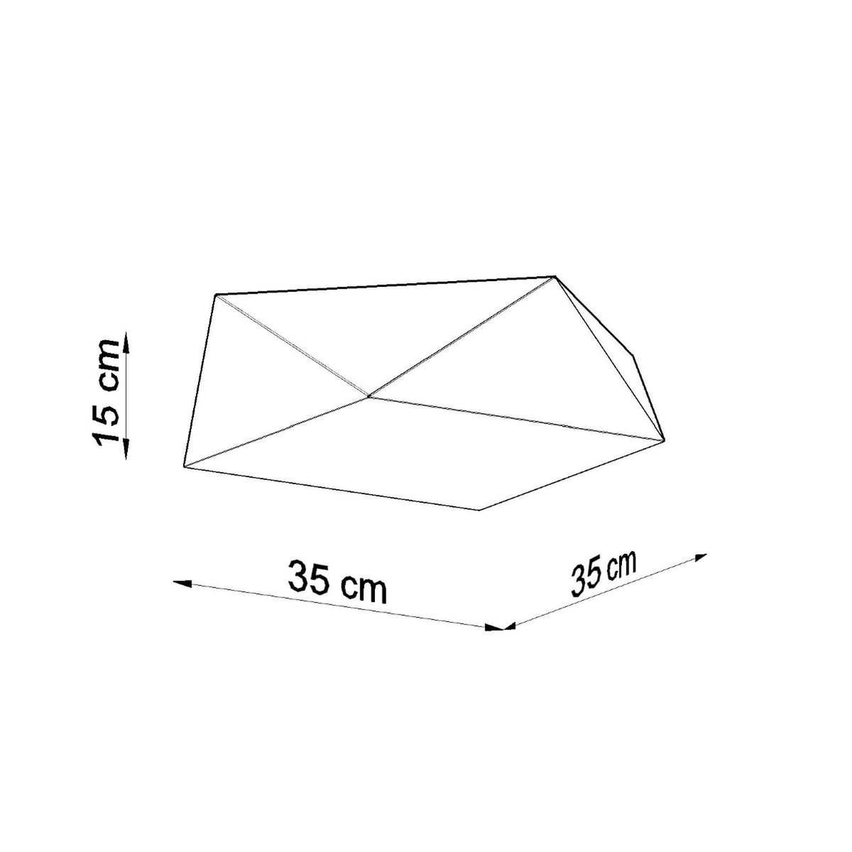Plafonnier HEXA 35 argent