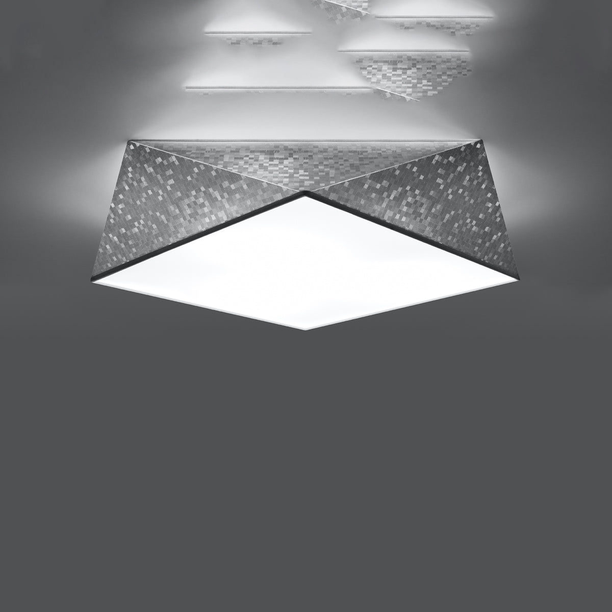 Plafonnier HEXA 45 argent