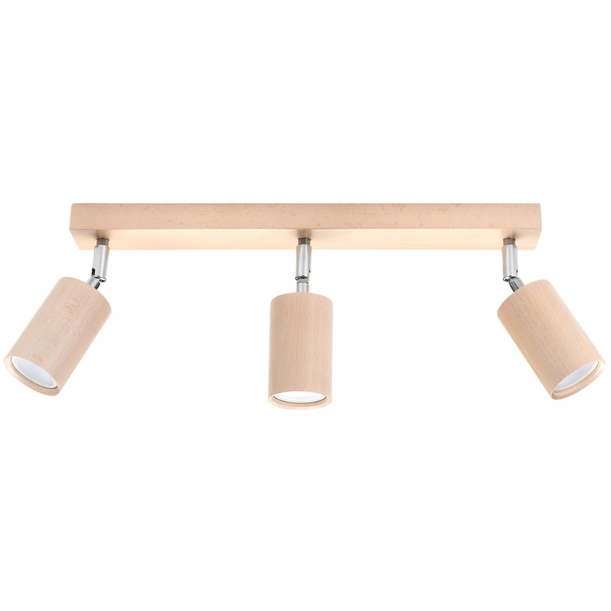 Plafonnier BERG 3 en bois naturel