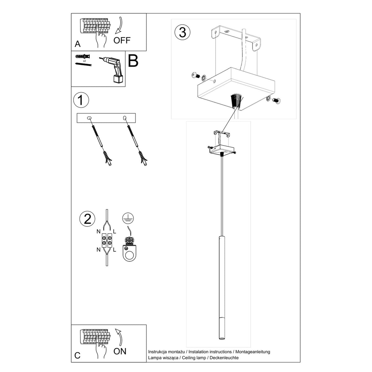 Lampe suspendue MOZAICA 1