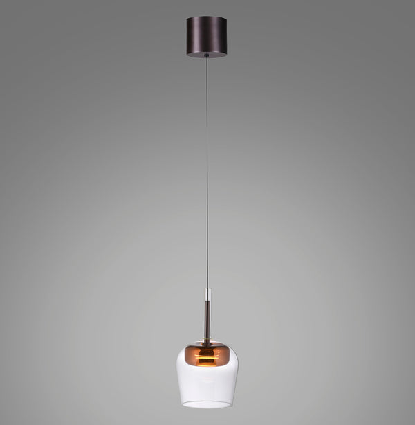 Suspension Q-Kon cuivrée, verre