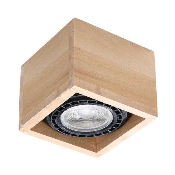 Plafonnier QUATRO 1 bois naturel