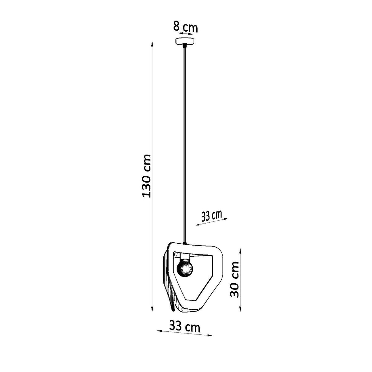 Lampe pendante TRES