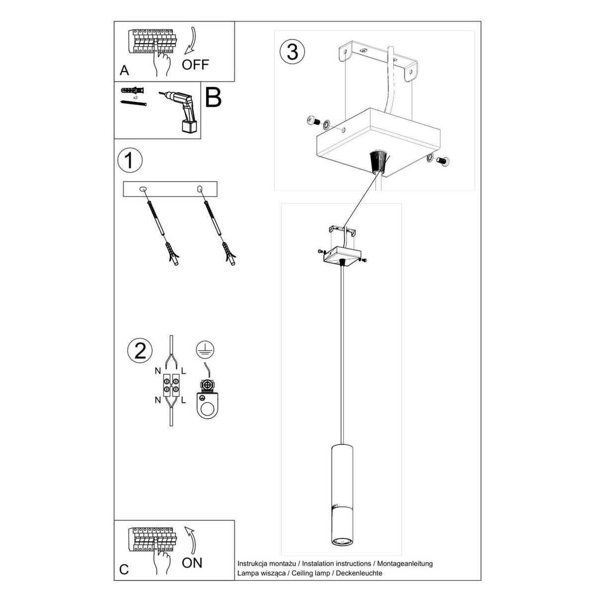 Lampe suspendue LOOPEZ 1