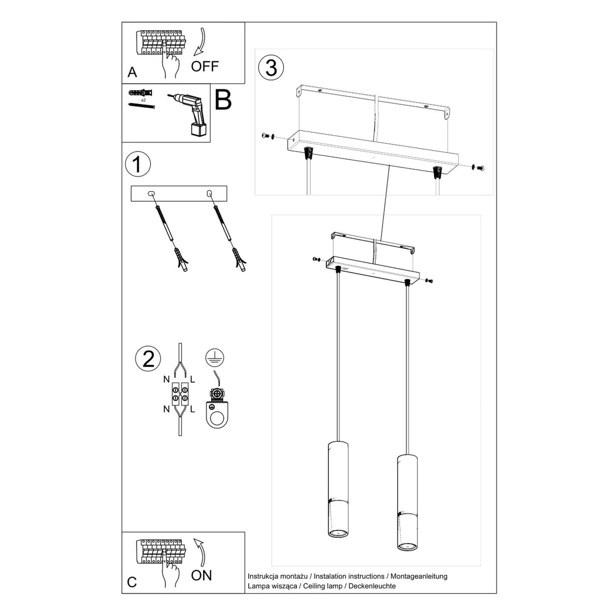 Lampe suspendue LOOPEZ 2