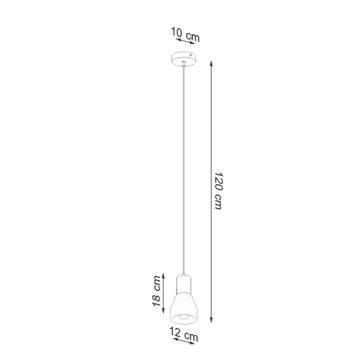 Lampe suspendue QUBIC gris